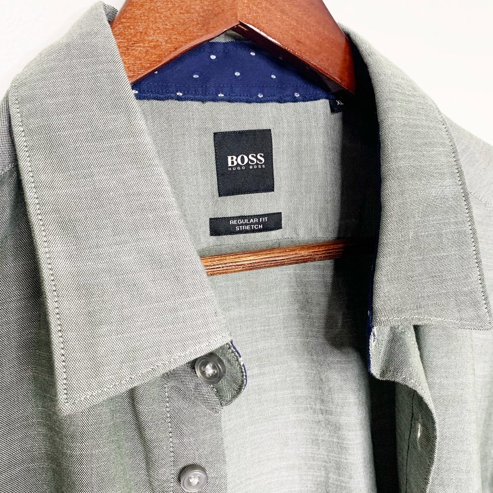 Hugo Boss - Light Gray Long Sleeve Shirt - Picture 2 of 2